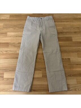 Vineyard Vines Plaid Flannel Lined Pants Boys 14 Khaki Canvas Chino 3P000007